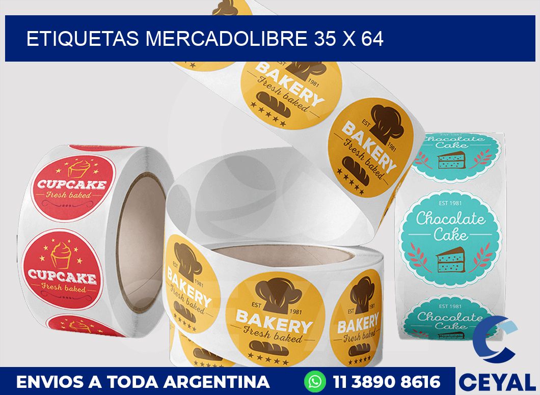 etiquetas mercadolibre 35 x 64