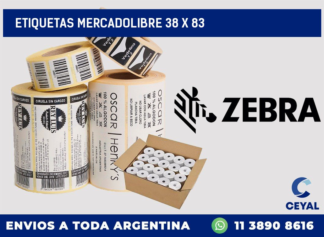 etiquetas mercadolibre 38 x 83