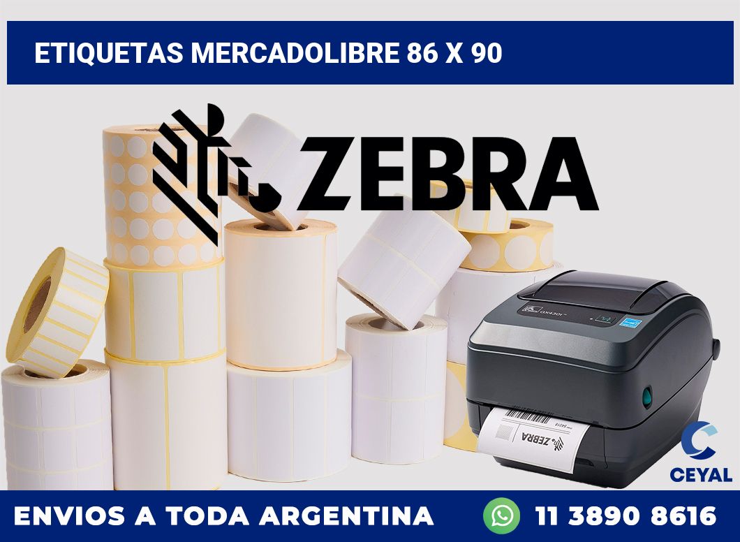 etiquetas mercadolibre 86 x 90