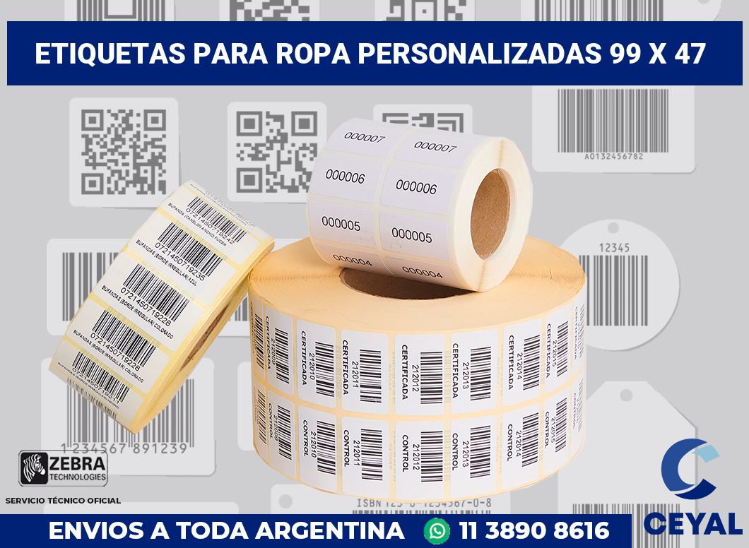 etiquetas para ropa personalizadas 99 x 47