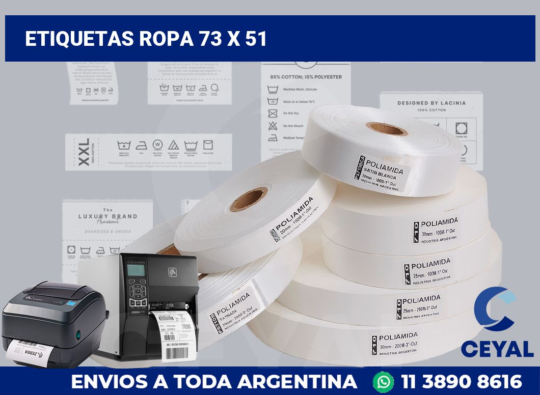 etiquetas ropa 73 x 51