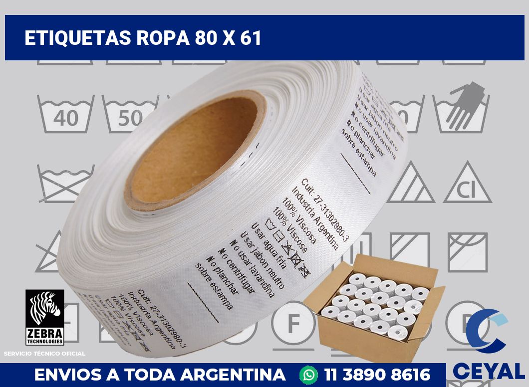 etiquetas ropa 80 x 61