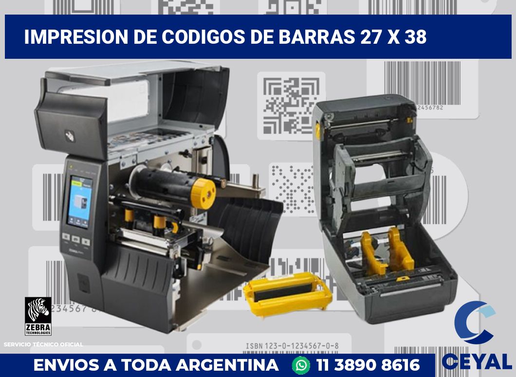 impresion de codigos de barras 27 x 38