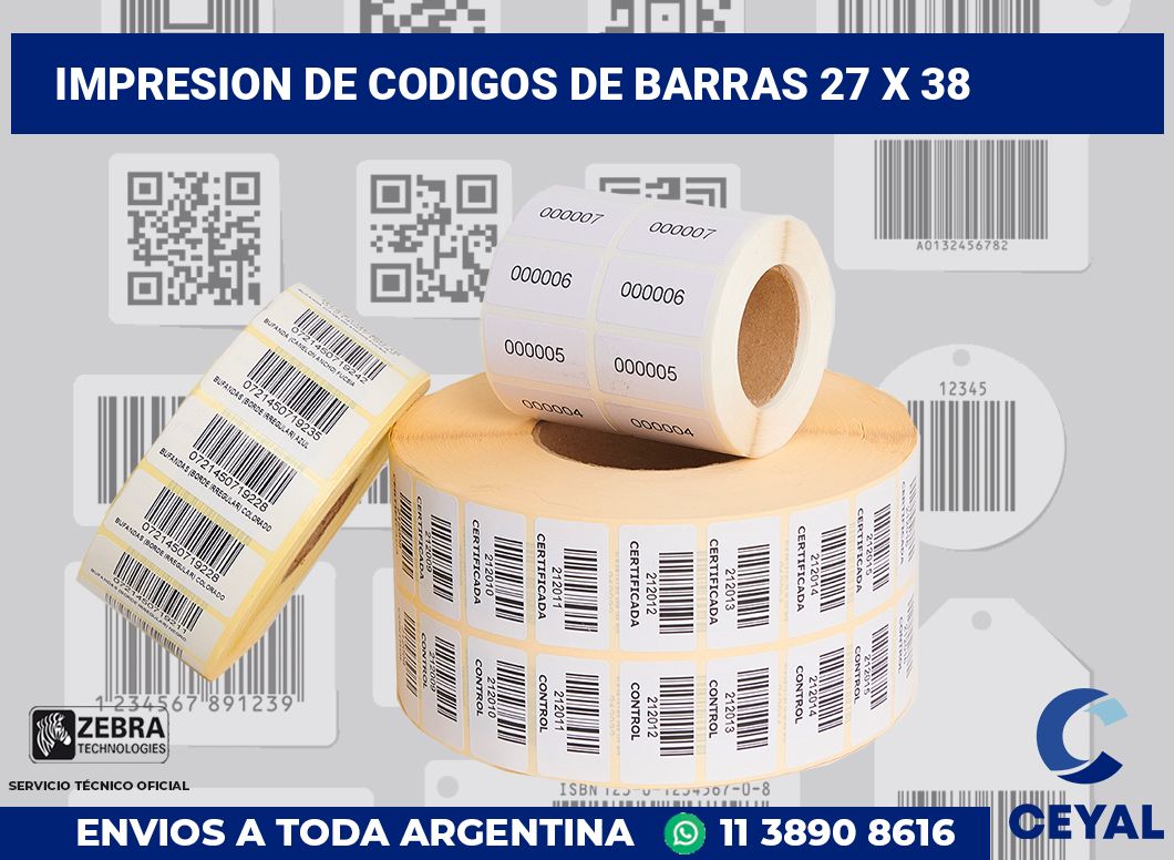 impresion de codigos de barras 27 x 38