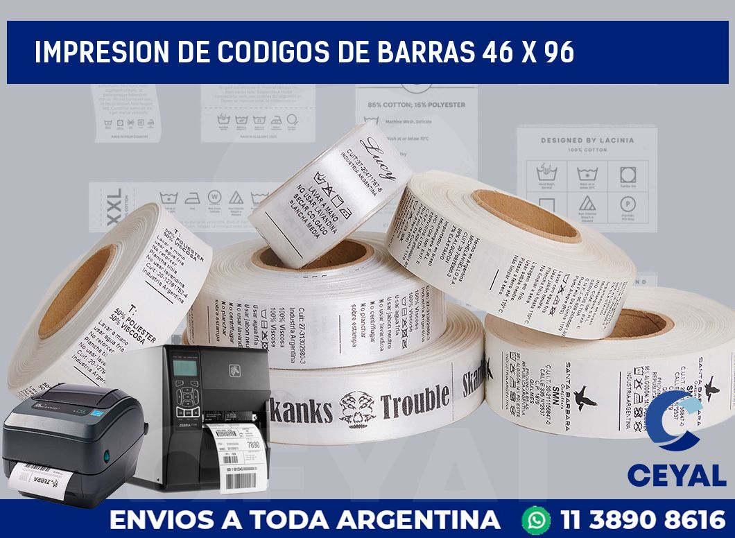 impresion de codigos de barras 46 x 96