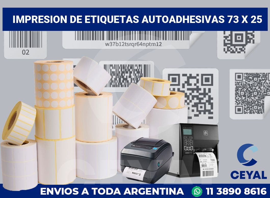 impresion de etiquetas autoadhesivas 73 x 25