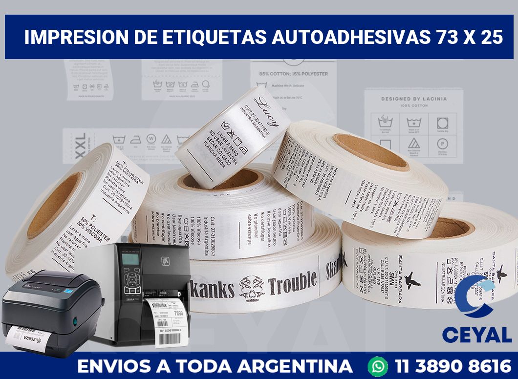 impresion de etiquetas autoadhesivas 73 x 25