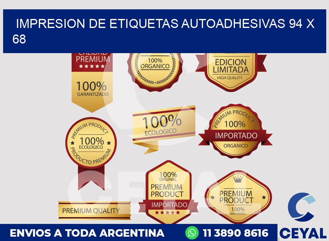impresion de etiquetas autoadhesivas 94 x 68