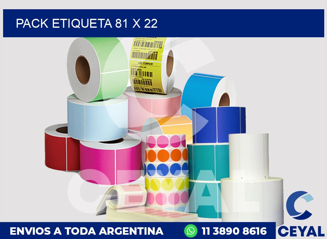 pack etiqueta 81 x 22