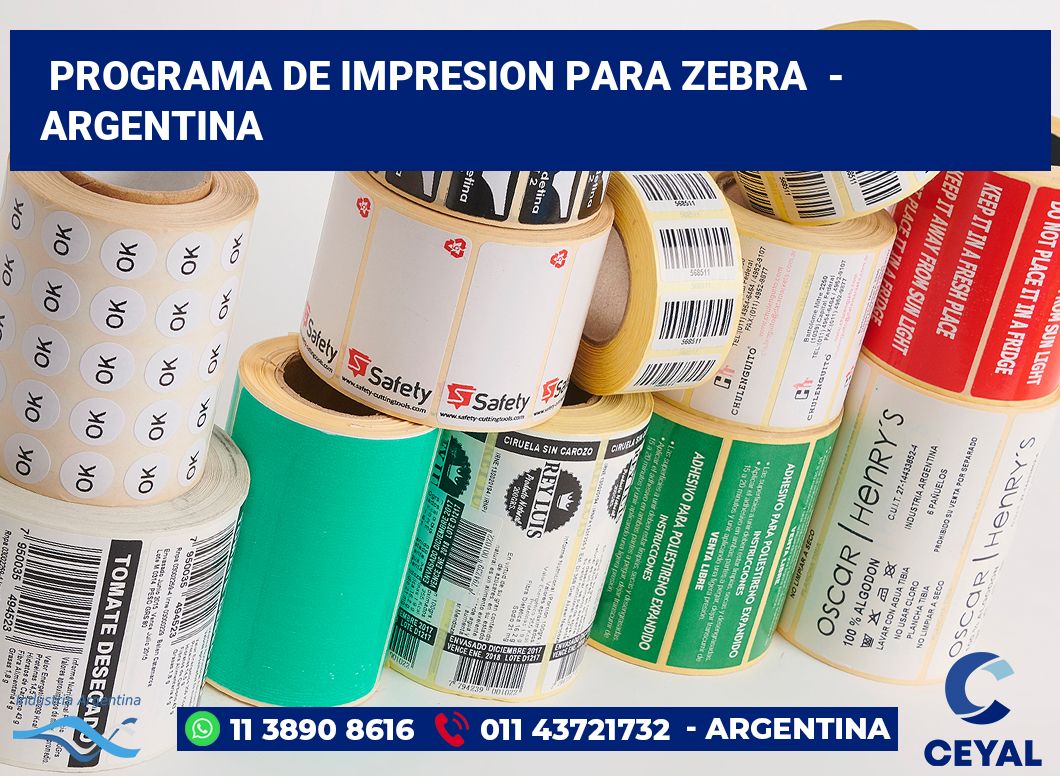 programa de impresion para zebra  - Argentina