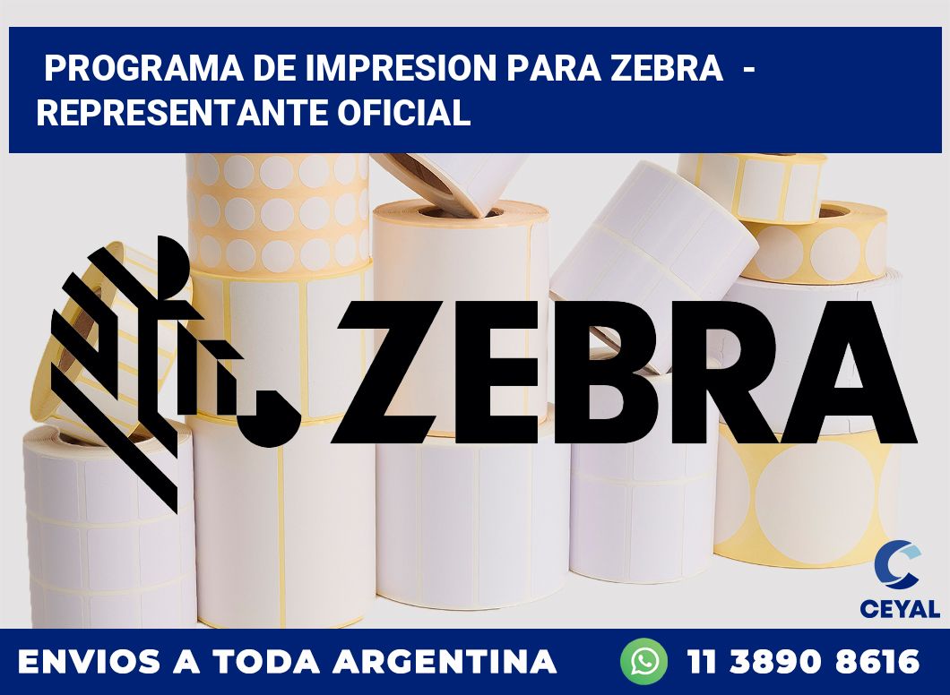 programa de impresion para zebra  – Representante oficial