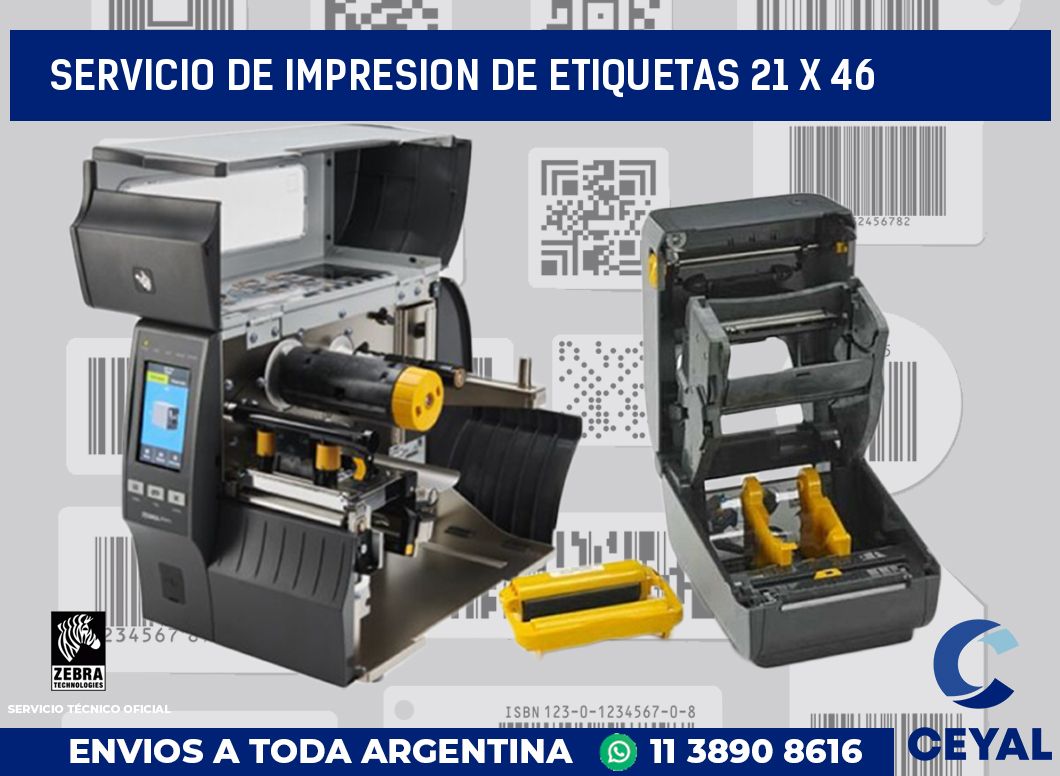 servicio de impresion de etiquetas 21 x 46