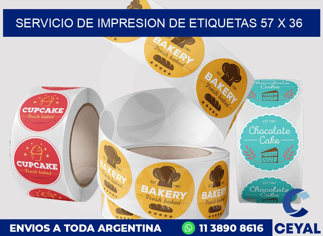servicio de impresion de etiquetas 57 x 36