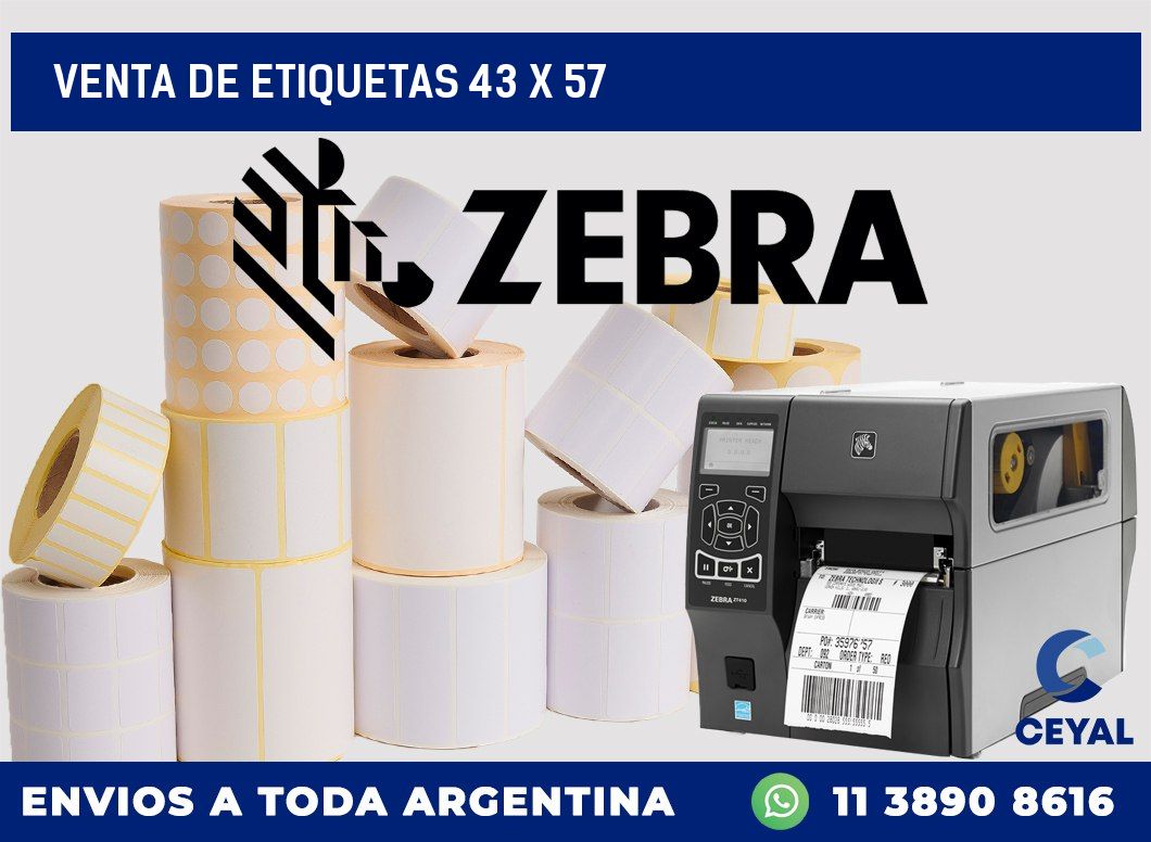 venta de etiquetas 43 x 57