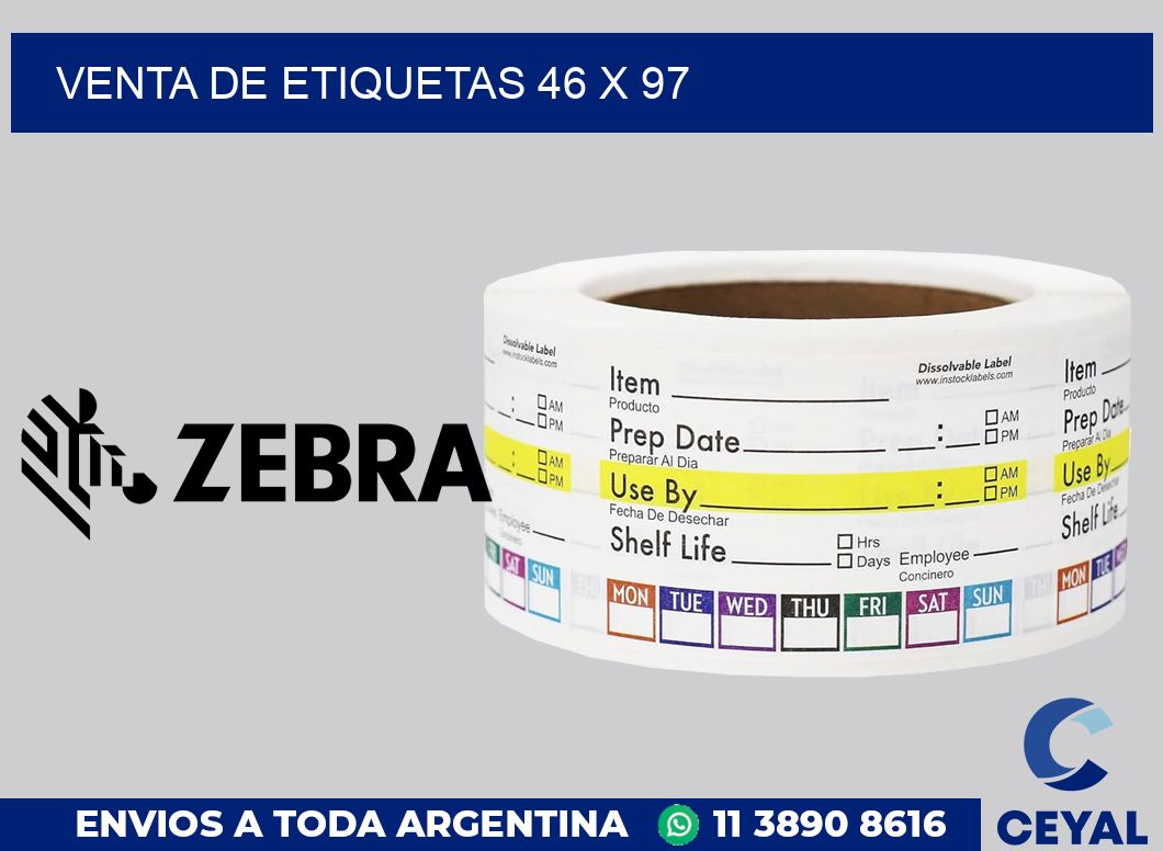 venta de etiquetas 46 x 97