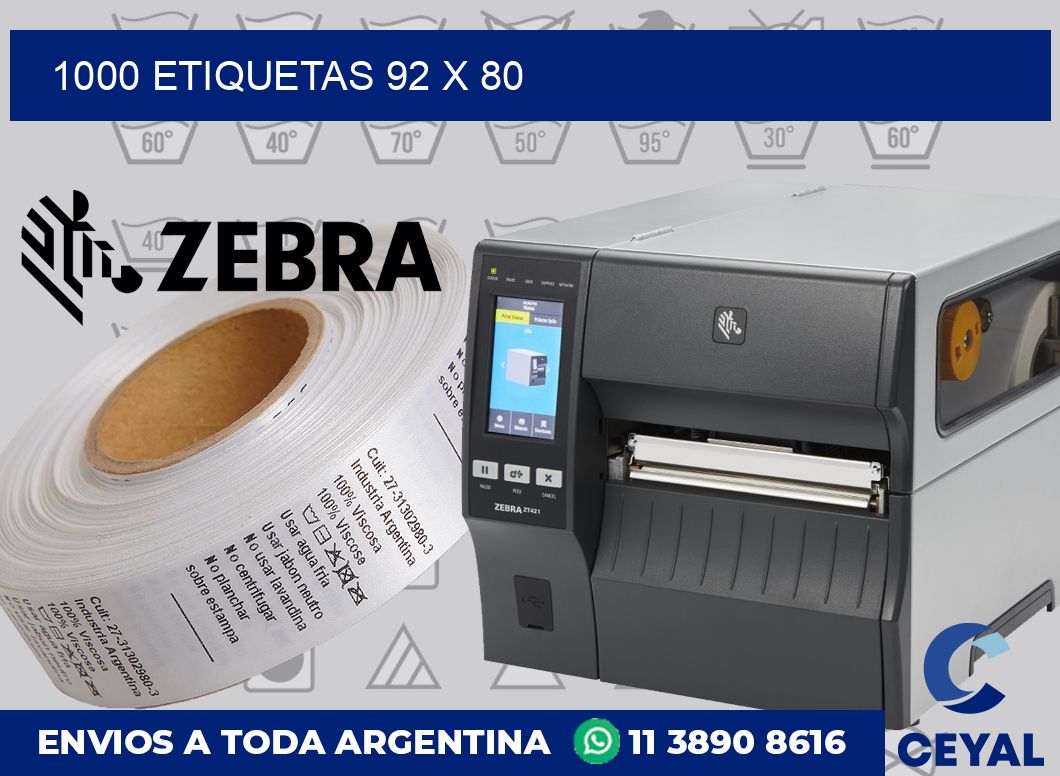 1000 etiquetas 92 x 80