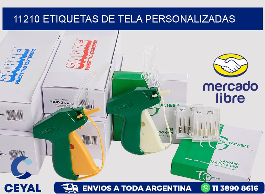 11210 Etiquetas de tela personalizadas