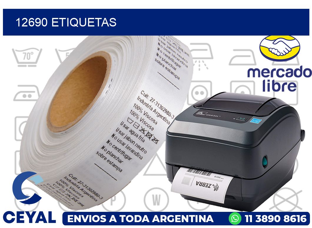 12690 etiquetas