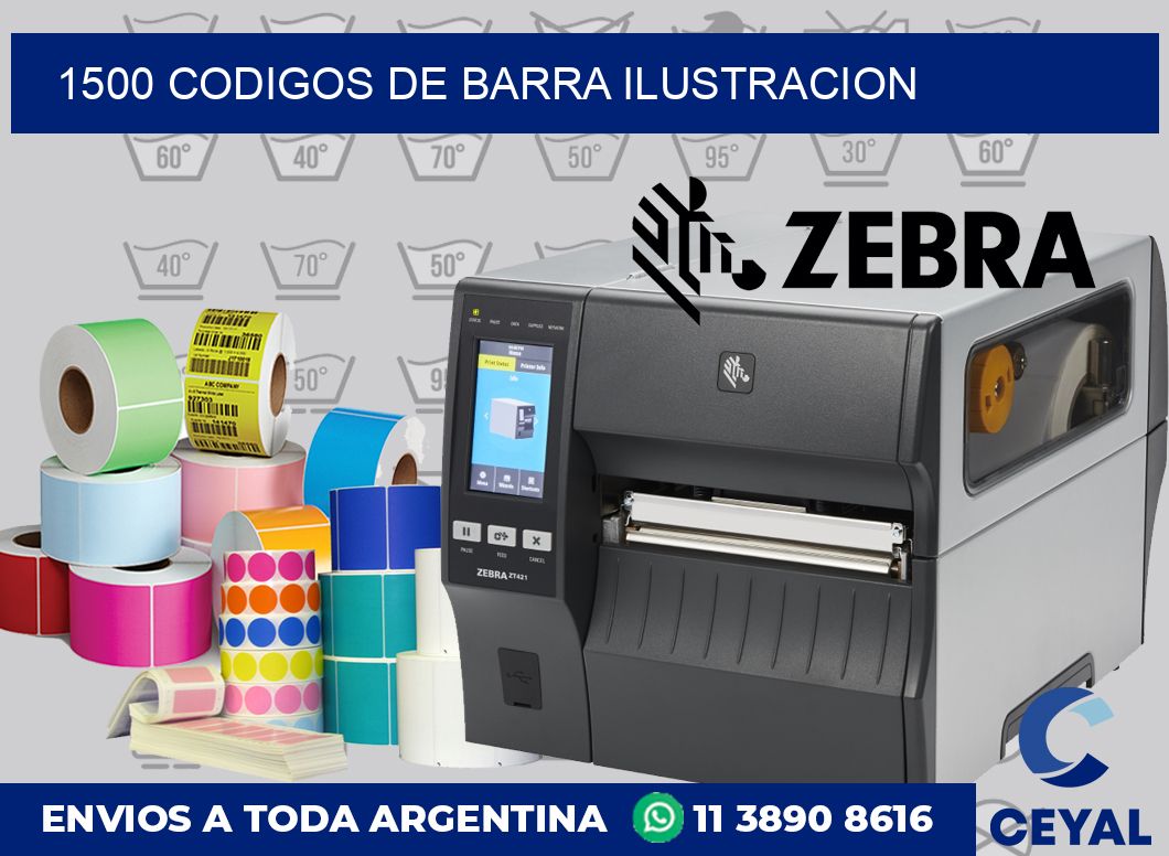 1500 Codigos de barra ilustracion