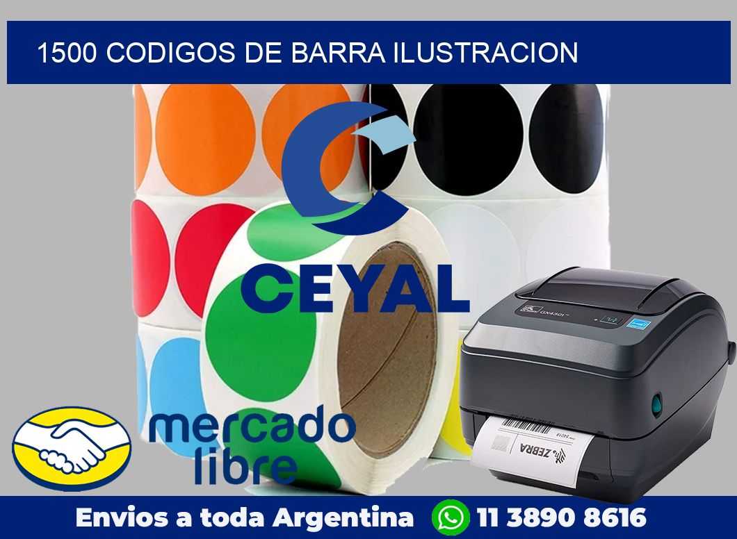1500 Codigos de barra ilustracion