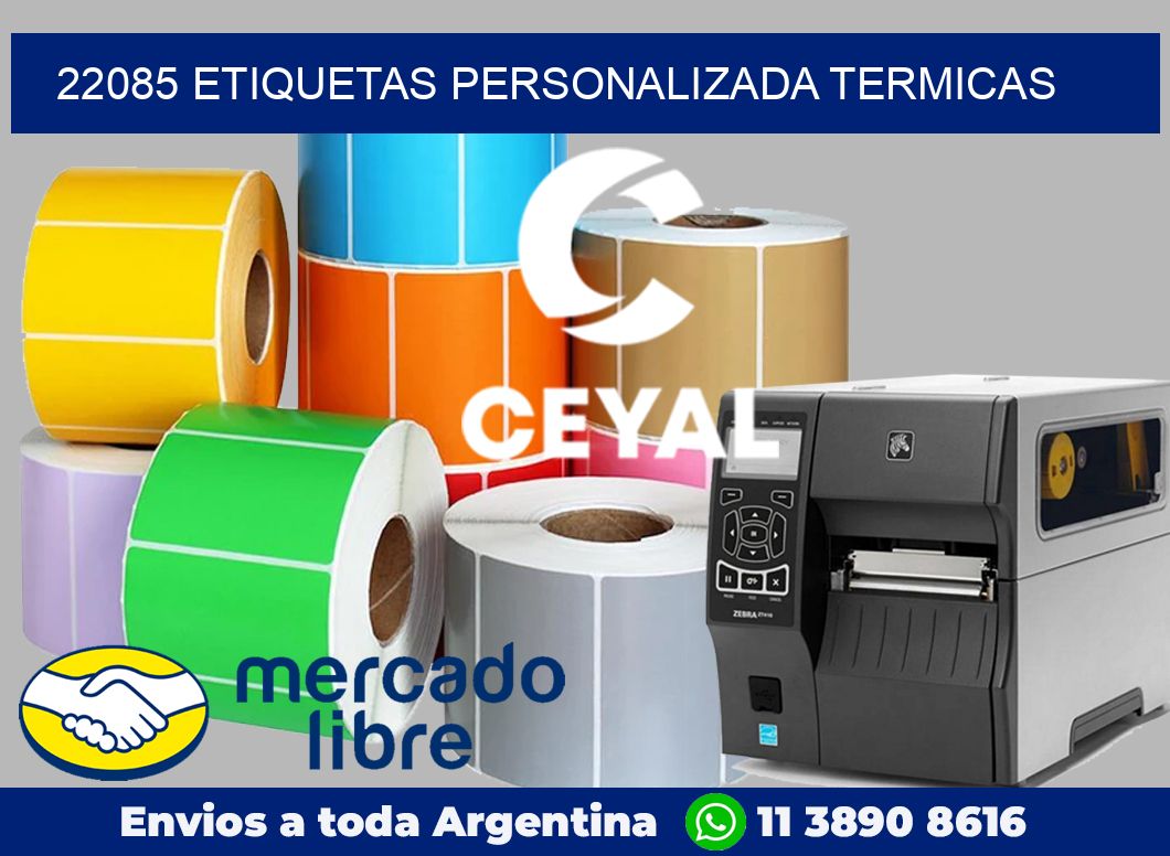 22085 etiquetas personalizada termicas