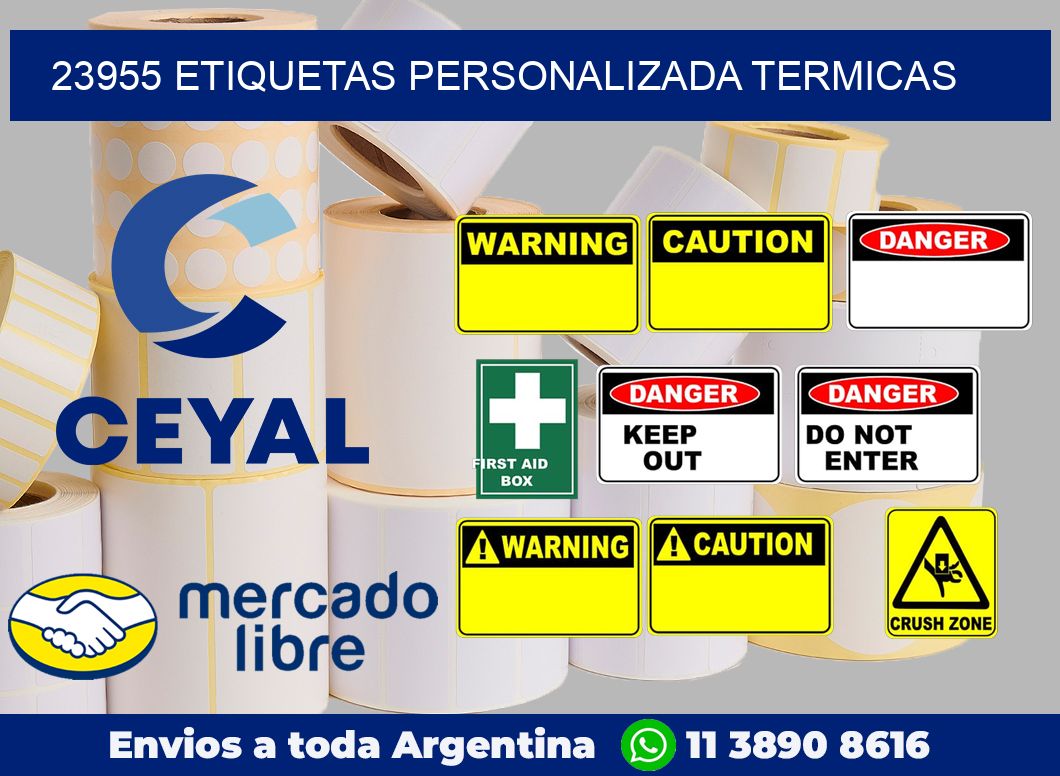 23955 etiquetas personalizada termicas