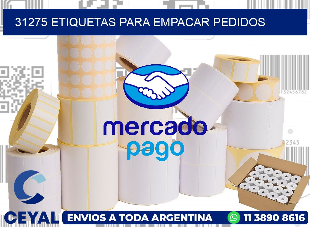 31275 etiquetas para empacar pedidos