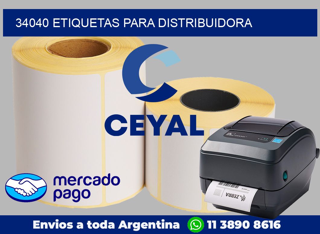 34040 Etiquetas para distribuidora