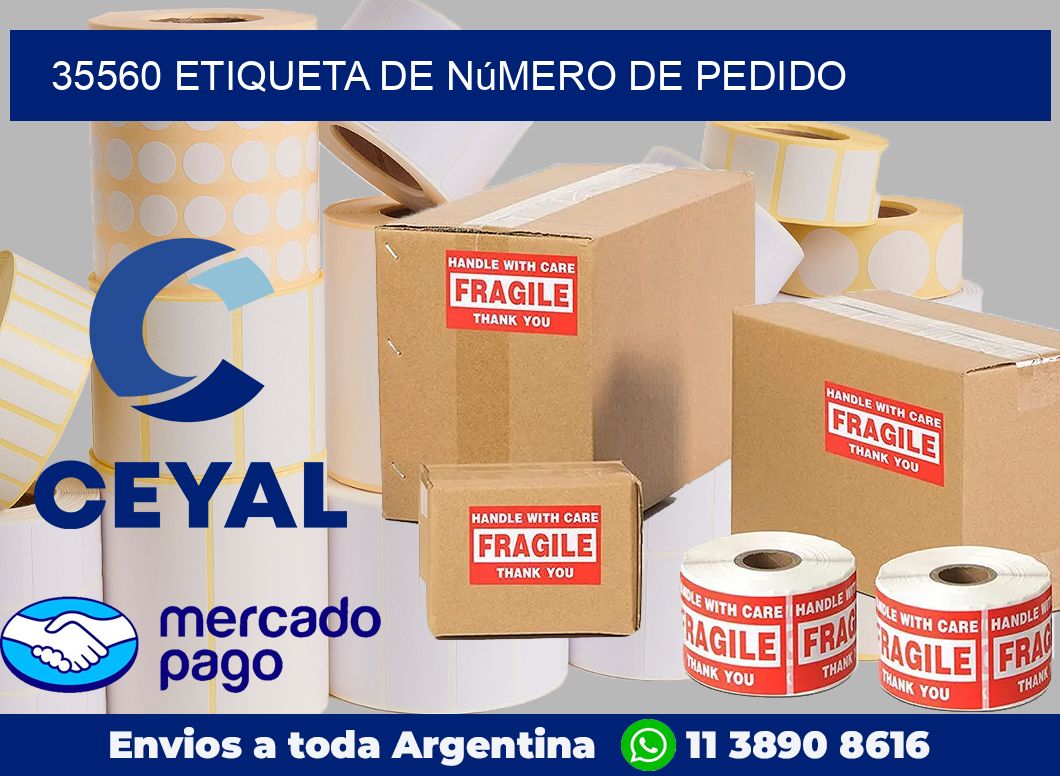 35560 Etiqueta de número de pedido