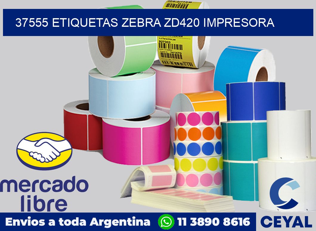 37555 etiquetas Zebra zd420 impresora