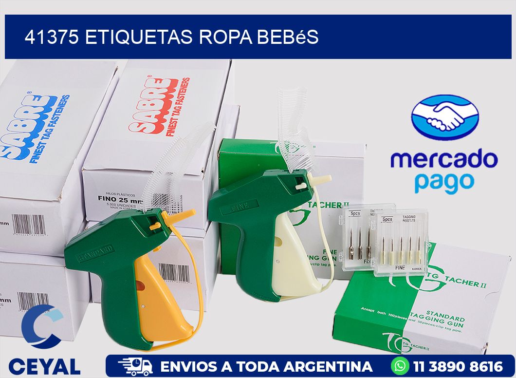 41375 Etiquetas ropa bebés
