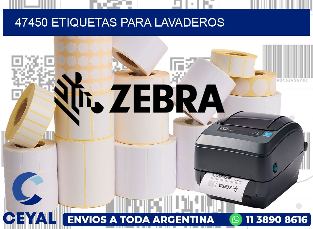 47450 Etiquetas para lavaderos