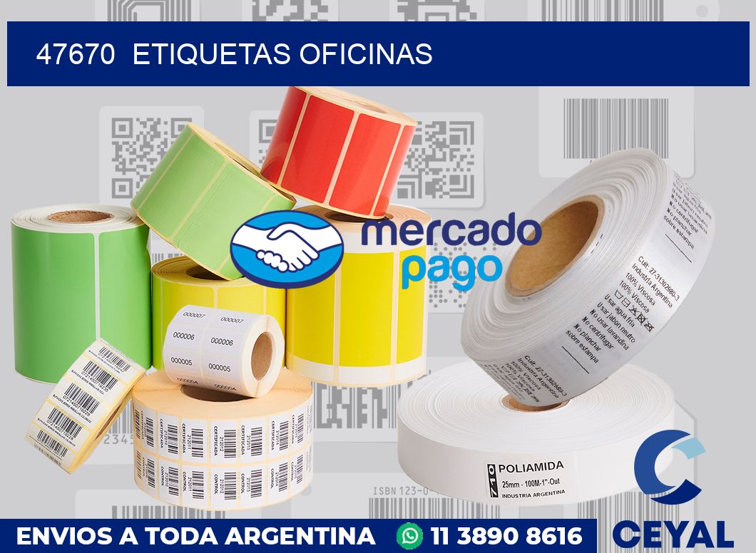 47670  Etiquetas oficinas