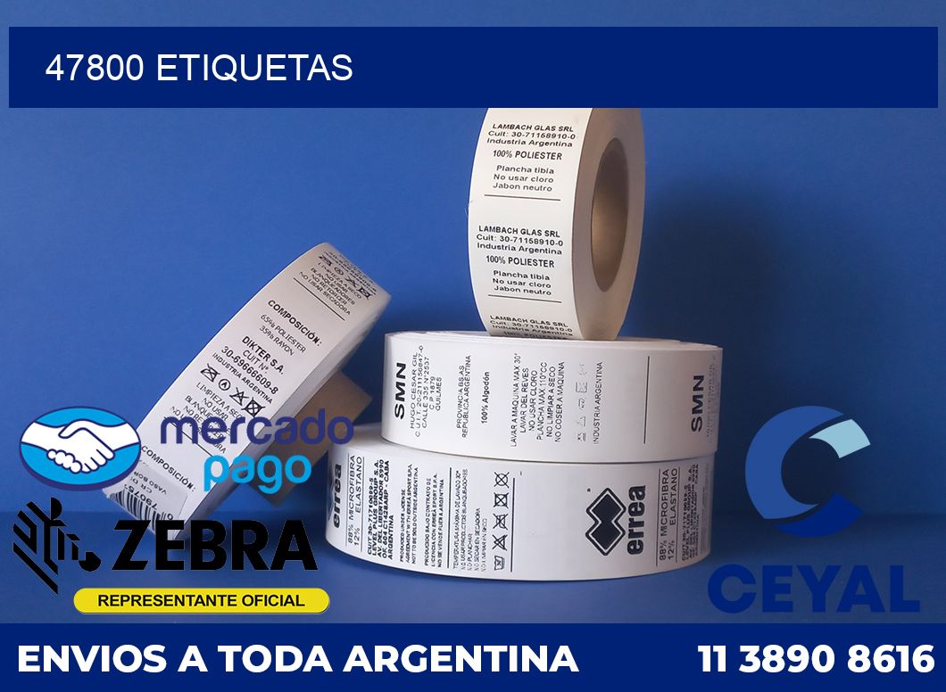 47800 etiquetas