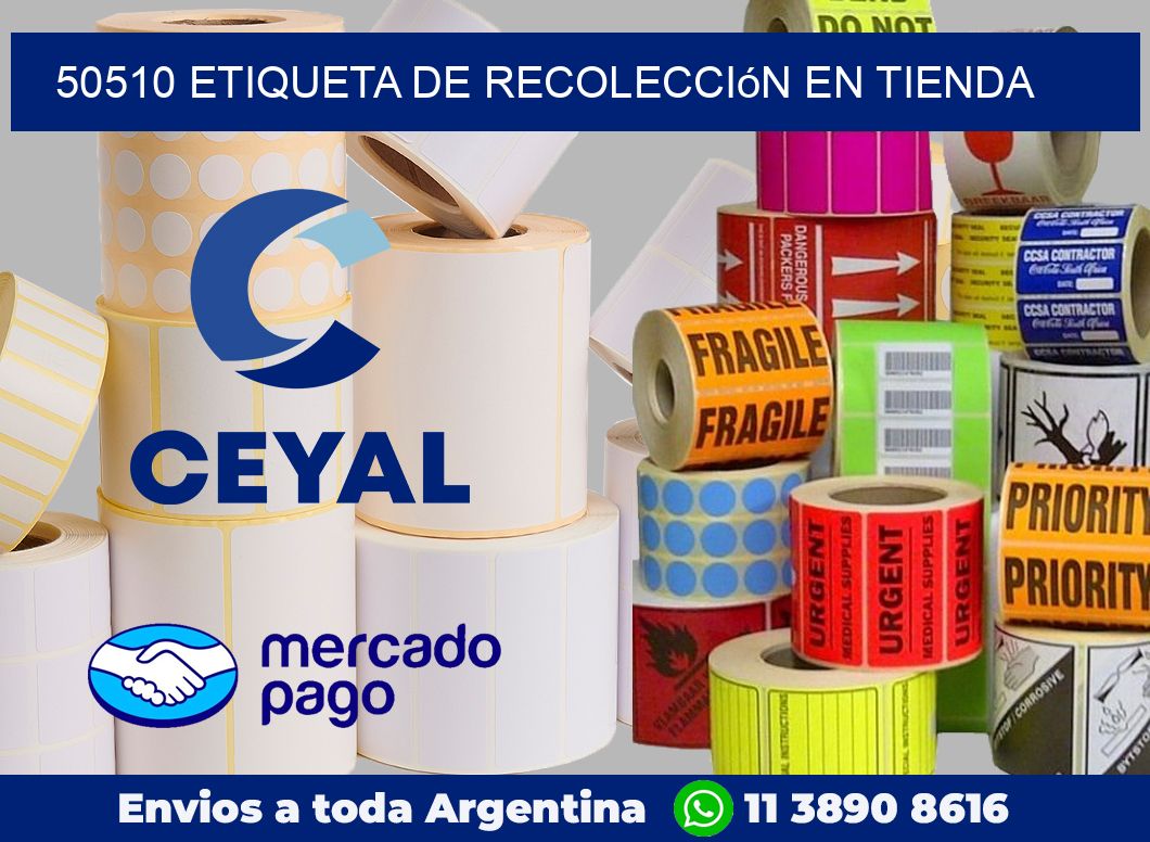 50510 Etiqueta de recolección en tienda