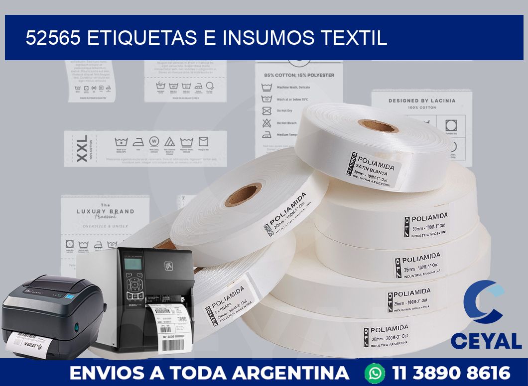 52565 etiquetas e insumos textil