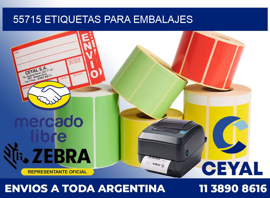 55715 Etiquetas para embalajes