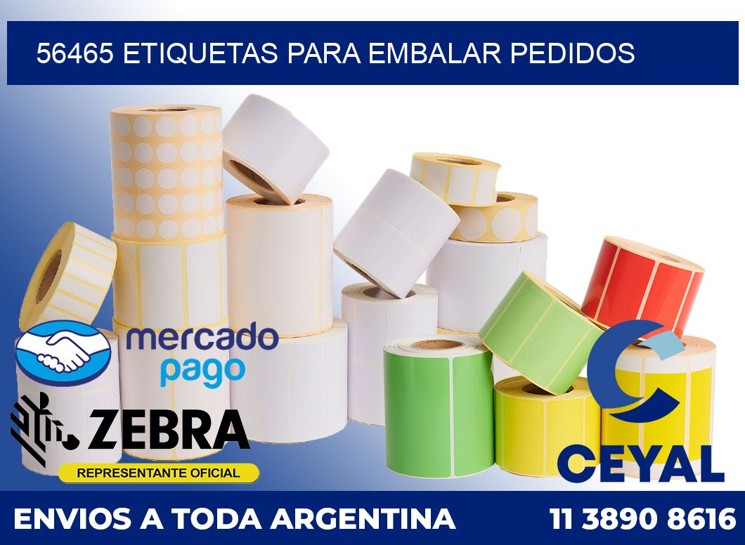 56465 Etiquetas para embalar pedidos
