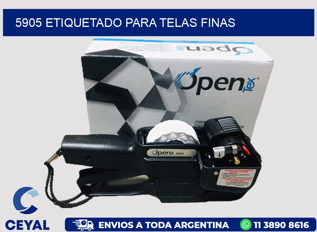 5905 Etiquetado para telas finas