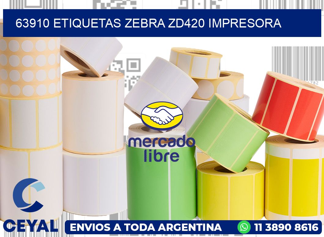 63910 etiquetas Zebra zd420 impresora