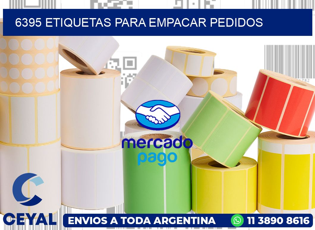 6395 Etiquetas para empacar pedidos