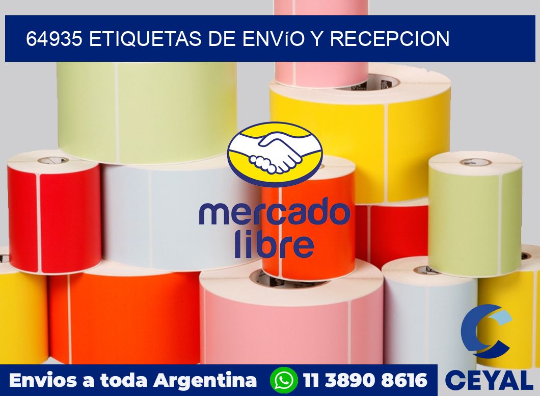 64935 Etiquetas de envío y recepcion