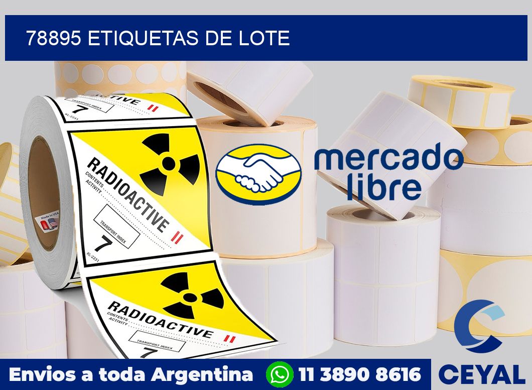 78895 Etiquetas de lote