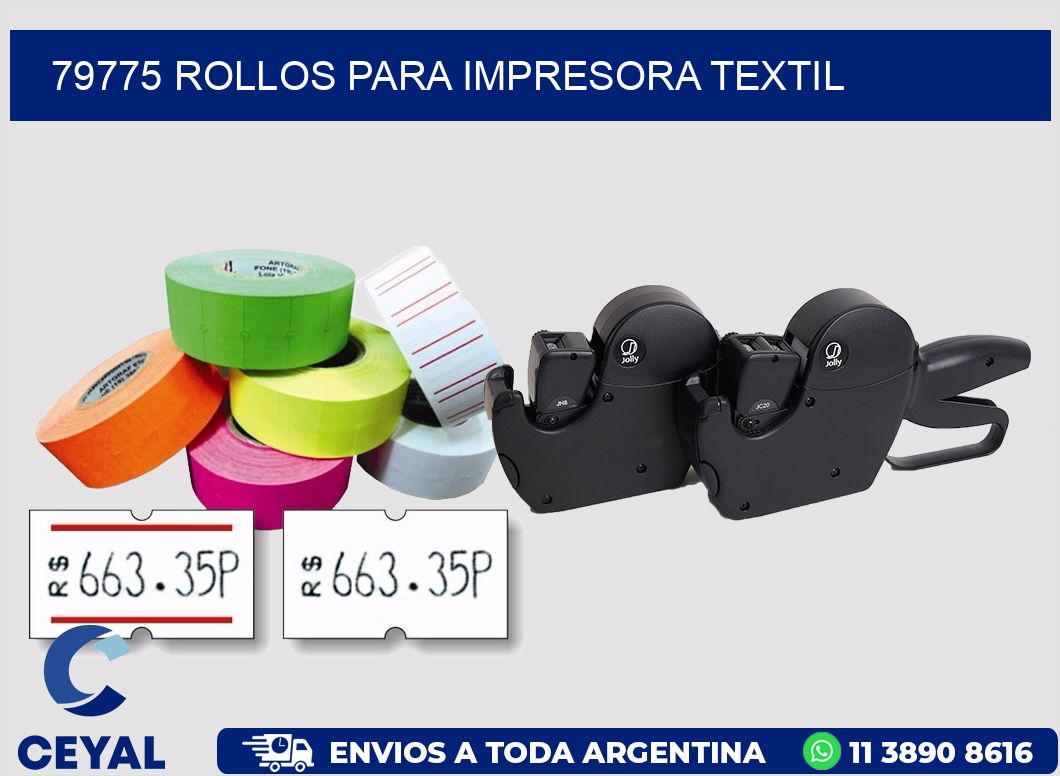 79775 rollos para impresora textil