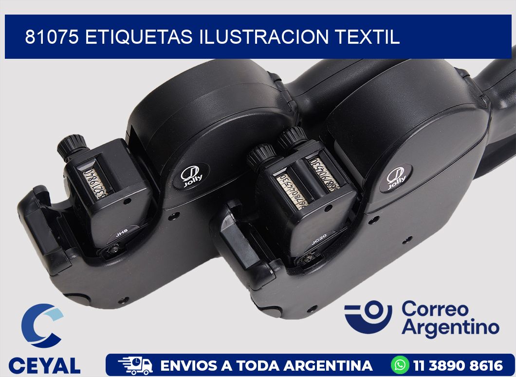 81075 etiquetas ilustracion textil