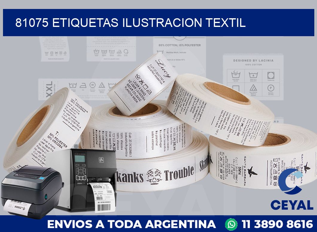 81075 etiquetas ilustracion textil