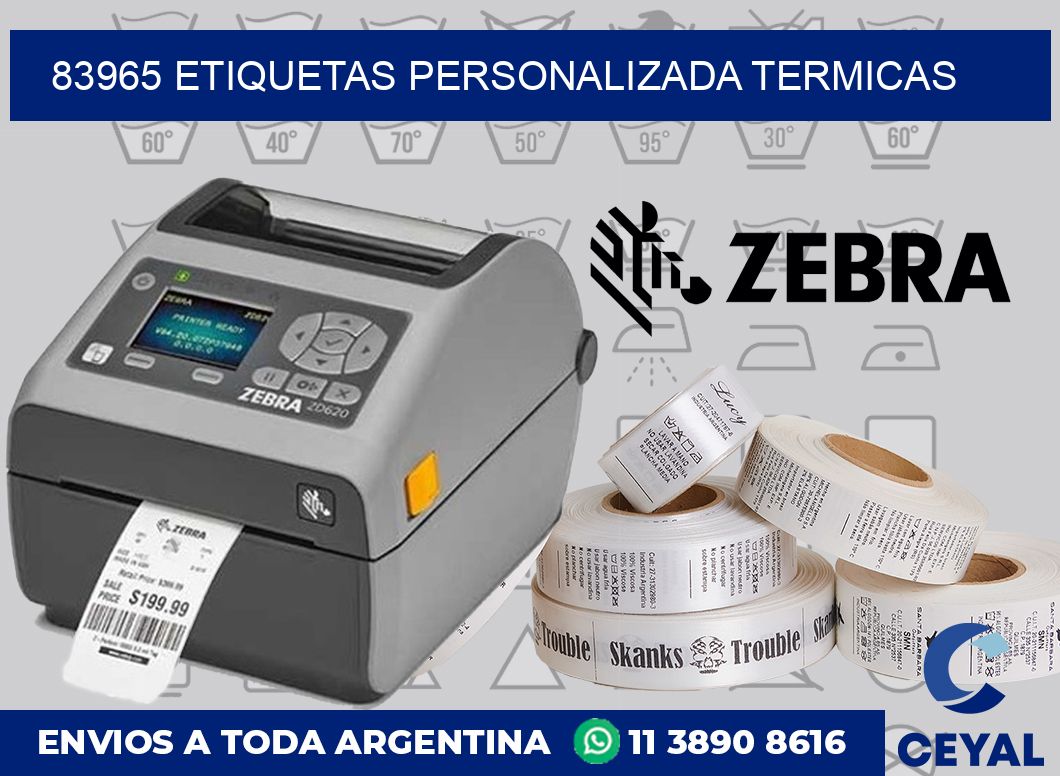 83965 etiquetas personalizada termicas