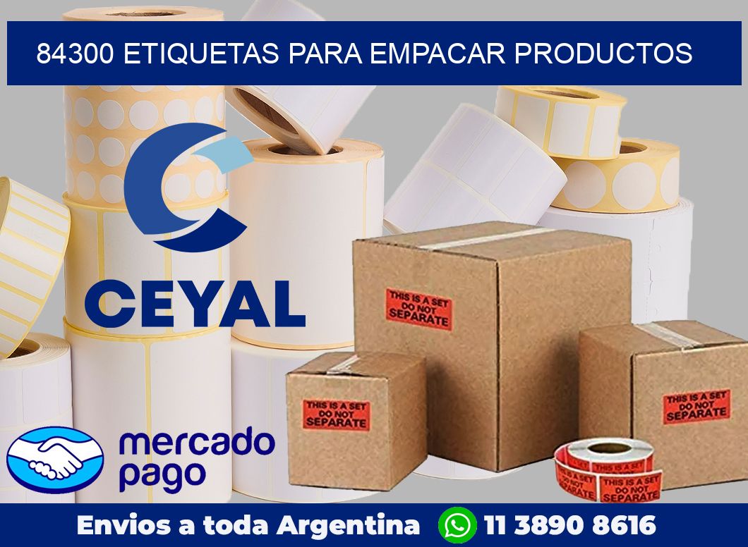 84300 etiquetas para empacar productos