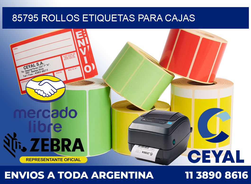 85795 rollos etiquetas para cajas