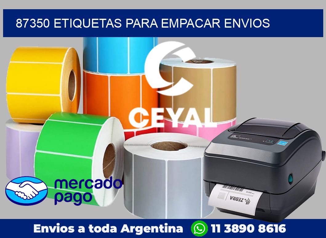 87350 Etiquetas para empacar envios